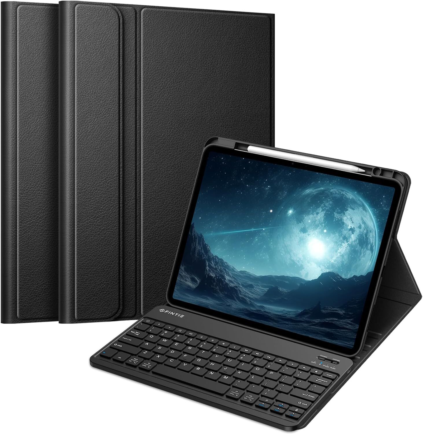 7 Color Backlight Keyboard Case for iPad Pro 13-inch (M4) 2024 Soft TPU Cover