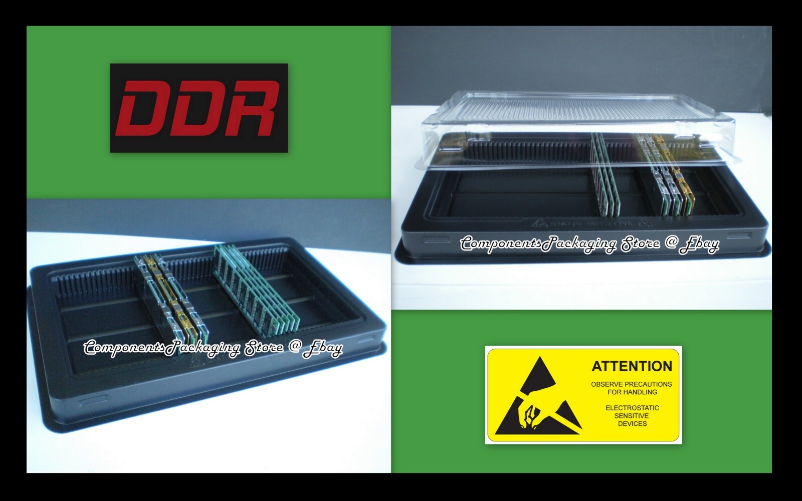 Server Memory Packaging Box Tray for DDR DRAM Memory Module - 20 fits 1000 DIMMs