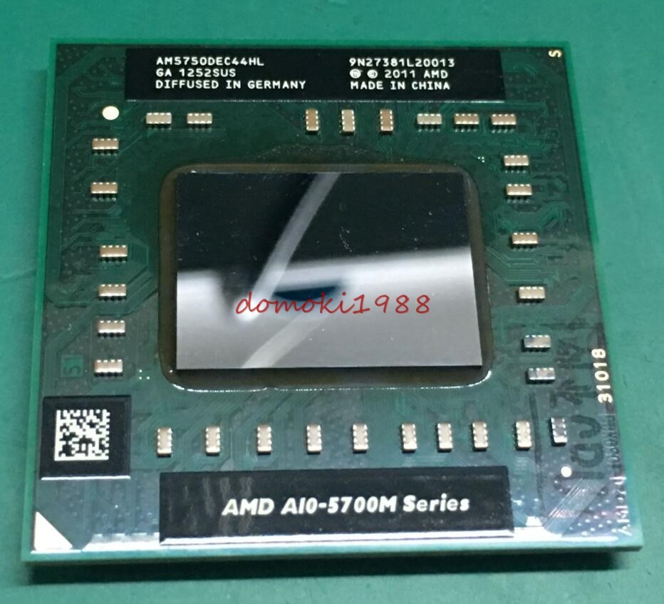 AMD Quad-Core Mobile CPU A10-5750M 2.5Ghz Socket FS1 AM5750DEC44HL A10-5750M