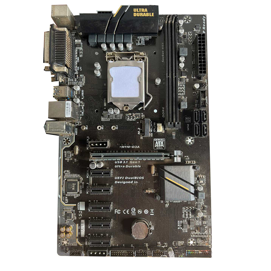 Mining Motherboard For For GIGABYTE GA-H110-D3A (rev. 1.0) LGA 1151 6Gb/s USB3.1