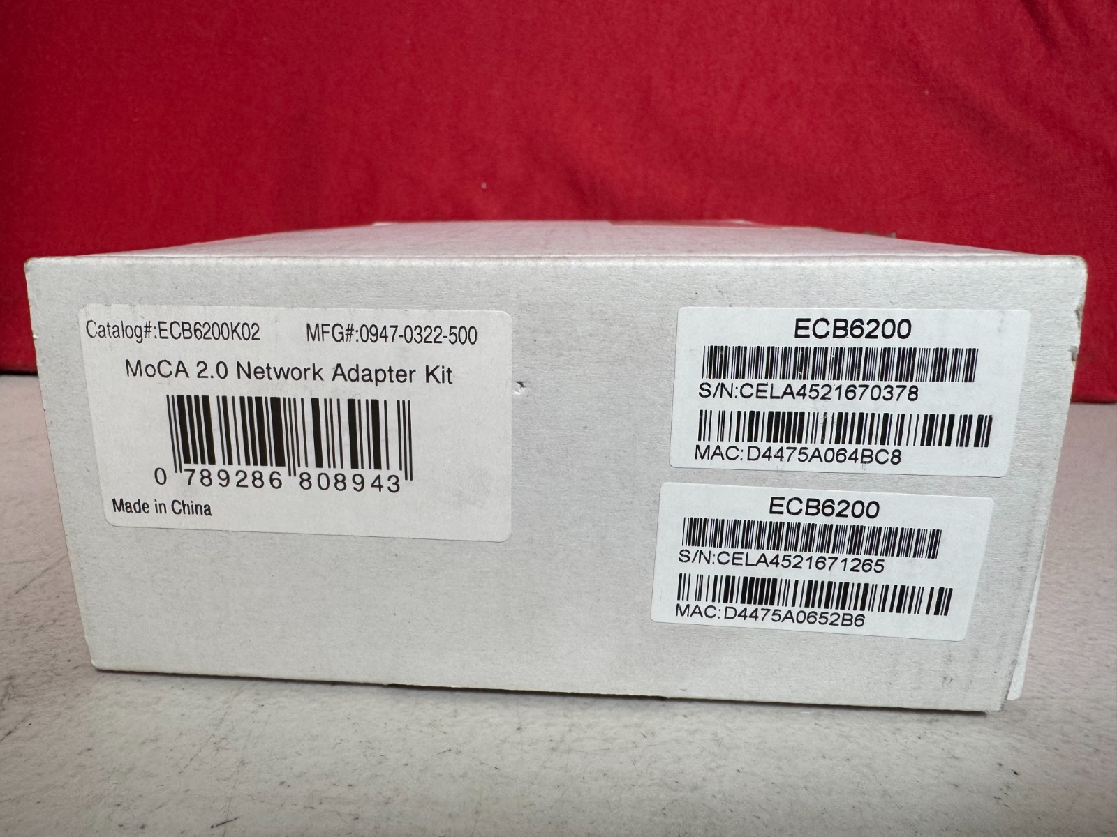 ScreenBeam Bonded MoCA 2.0 Network Adapter High Starter Kit (Model: ECB6200K02)