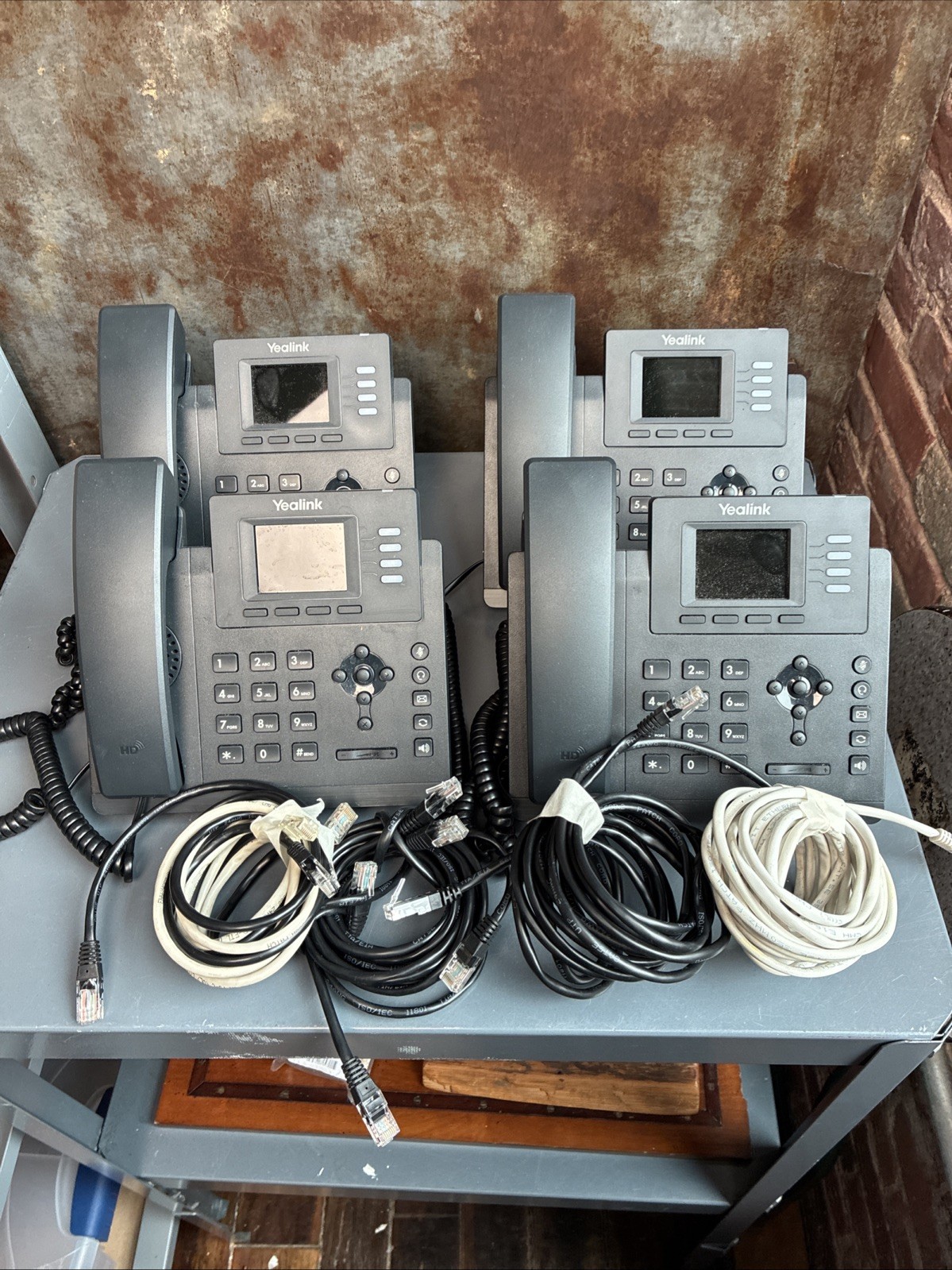 Lot of Four Yealink SIP-T33G IP Phone