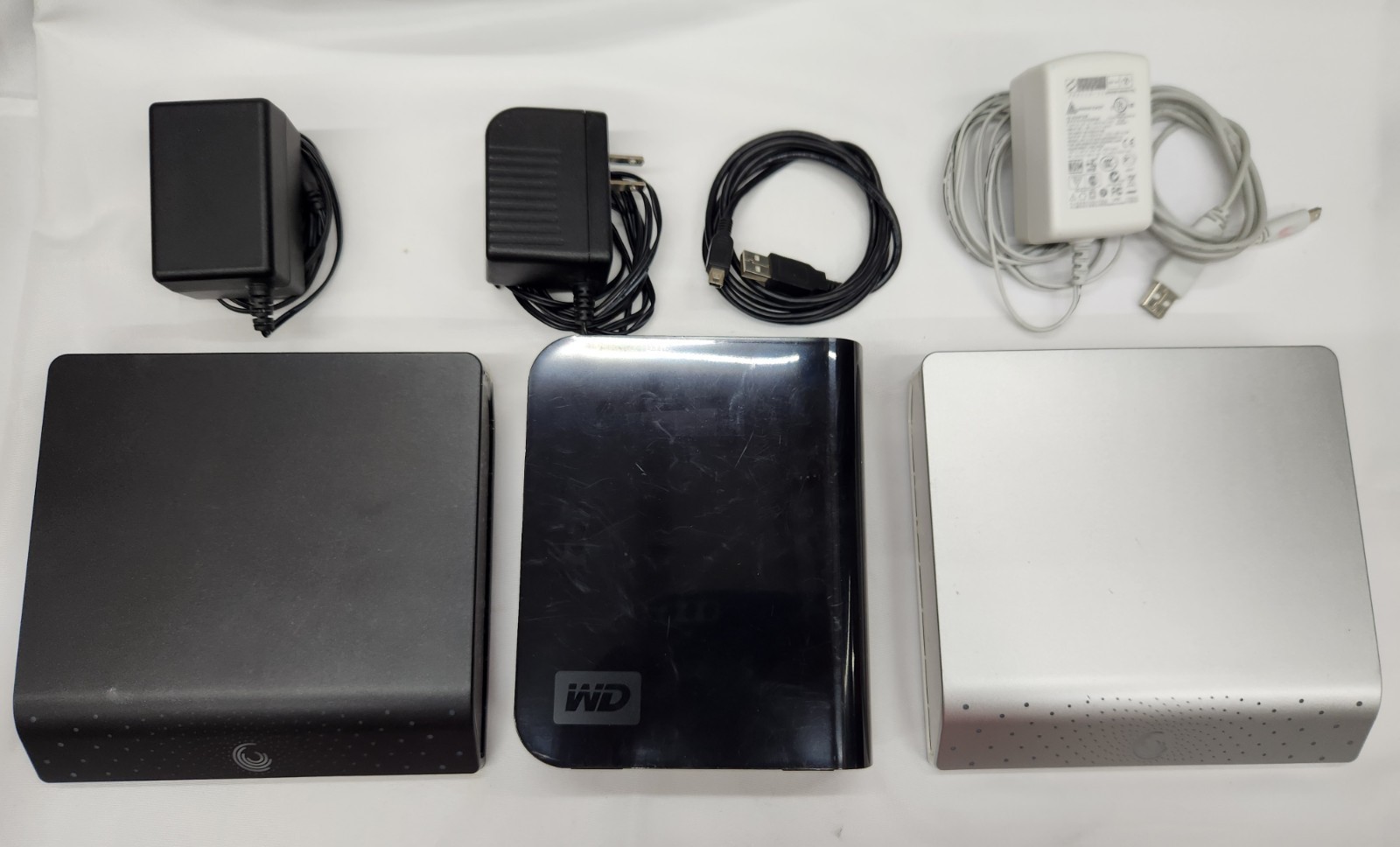 Pre-Owned External Hard Drive Lot Of 3 WD Seagate Freeagent Xtreme Desk 1.5tb