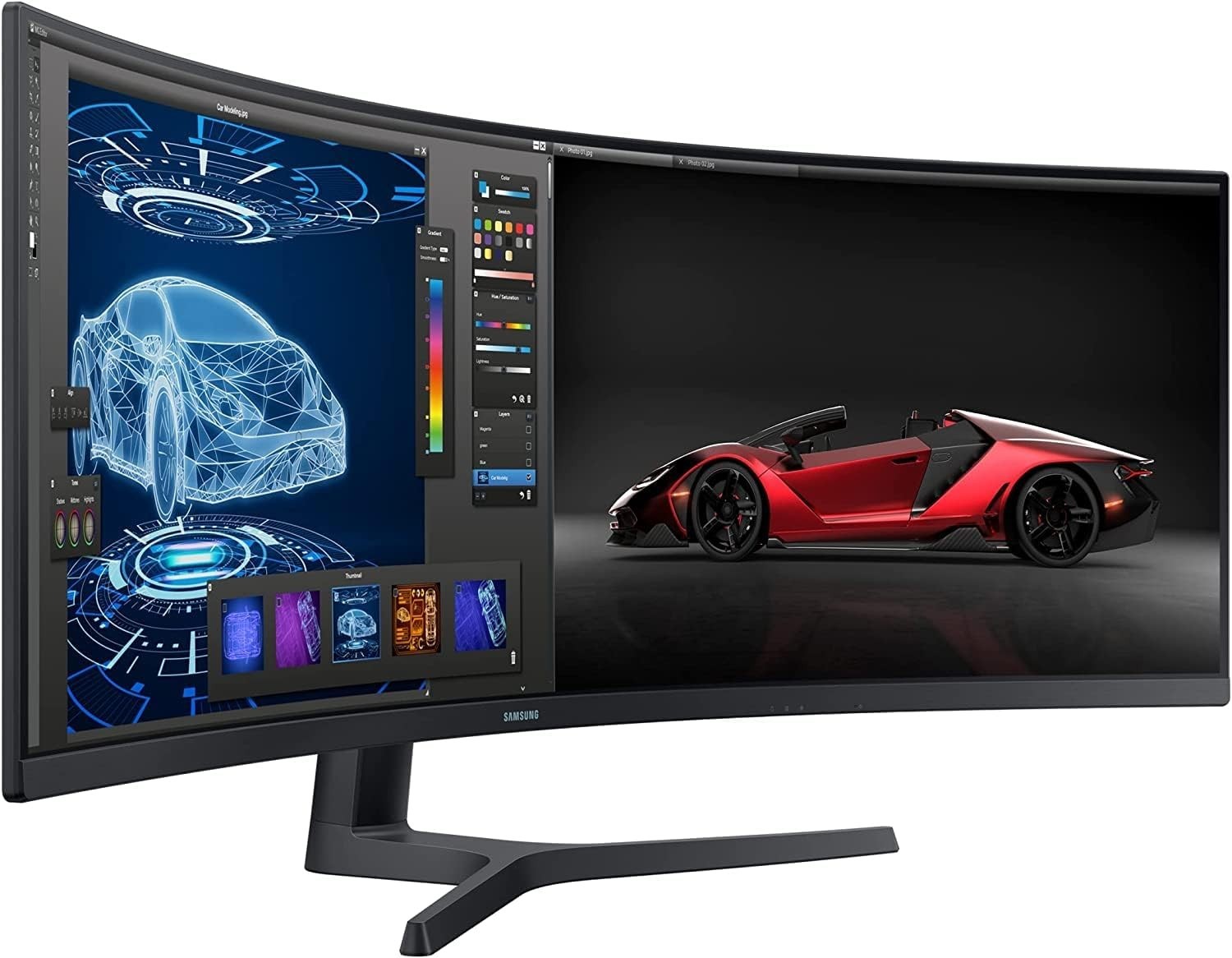 NEW Samsung 49" Curved Monitor ViewFinity Built-in USB-C Docking with charging