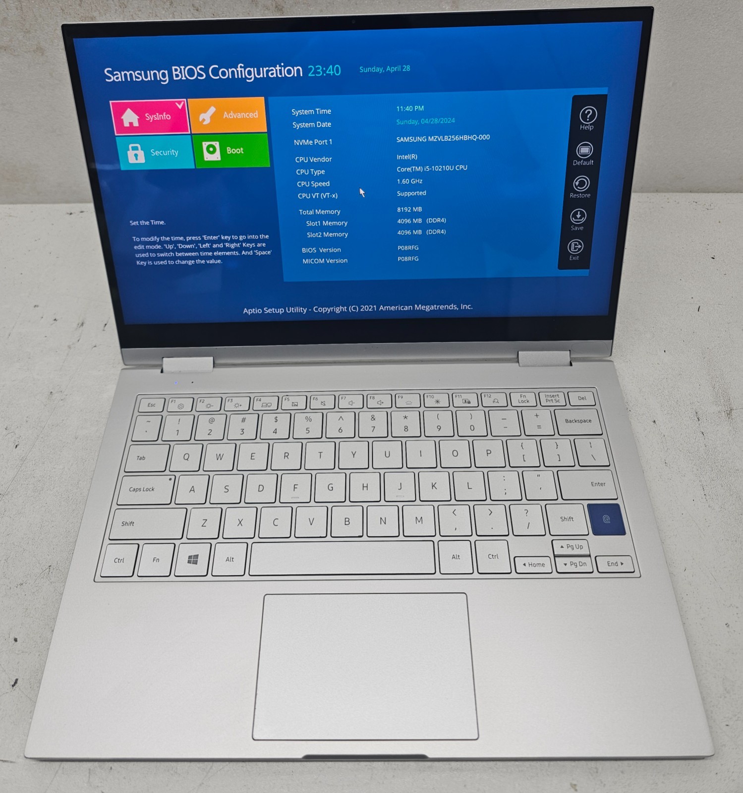 Samsung Galaxy Book Flex Alpha Laptop Intel i5-10210U 8GB 256GB SSD NO OS (FL)