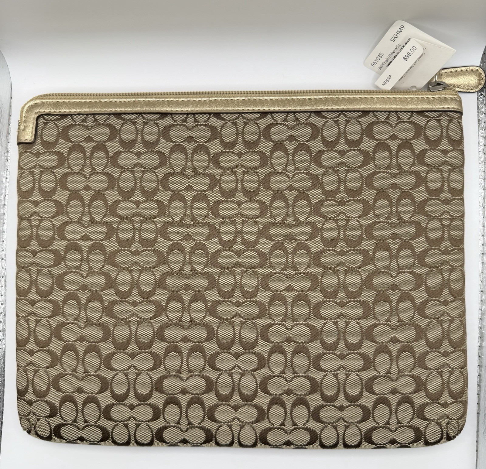 Coach 61992E Mini Signature Ipad Tablet Sleeve Vintage Y2K Soft Case 10.75” soho