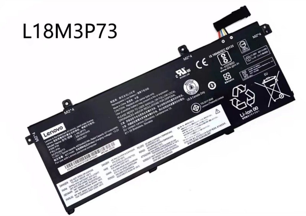 Genuine New L18M3P73 Battery 51WH For Lenovo ThinkPad T490 T495 P43S T14 02DL007