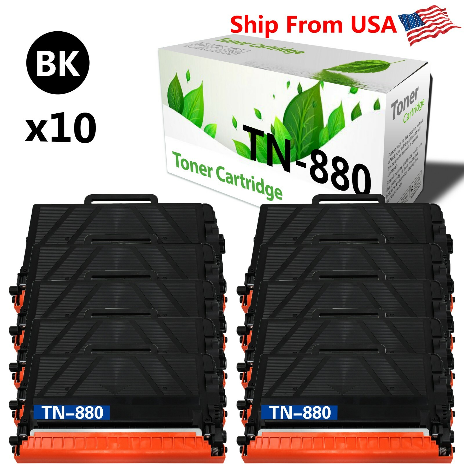 10PK TN-880 TN880 Toner Cartridge for Brother HL-L6200DWT HL-L6250DW MFC-L6750DW