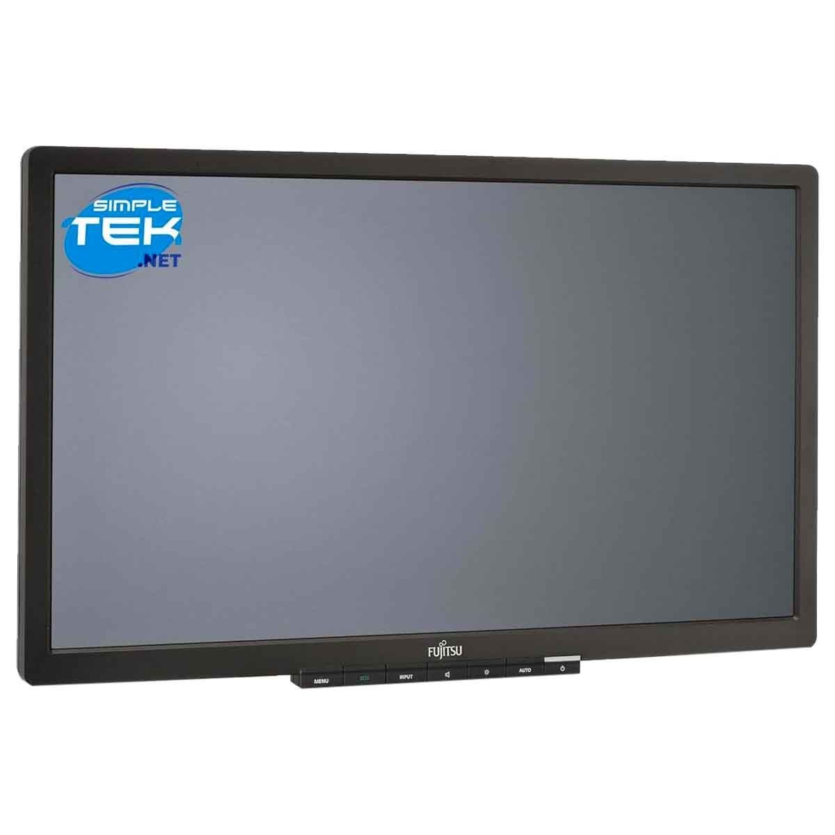 Fujitsu E20T-6 Led 20" Monitor Lcd Display Vga + Dvi + Computer Desktop Speakers