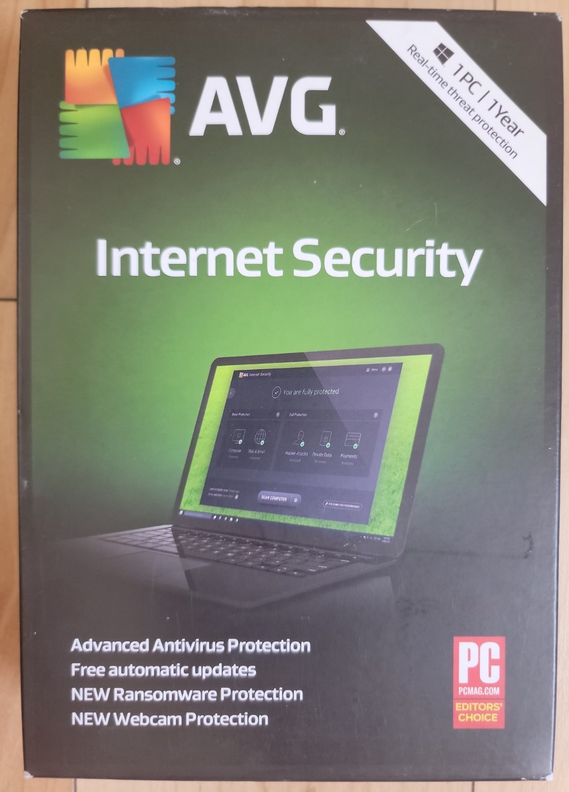 AVG INTERNET SECURITY 1 PC 1 2017 FOR WIN XP, 7, 8.1 Vista & 10 - NEW READ