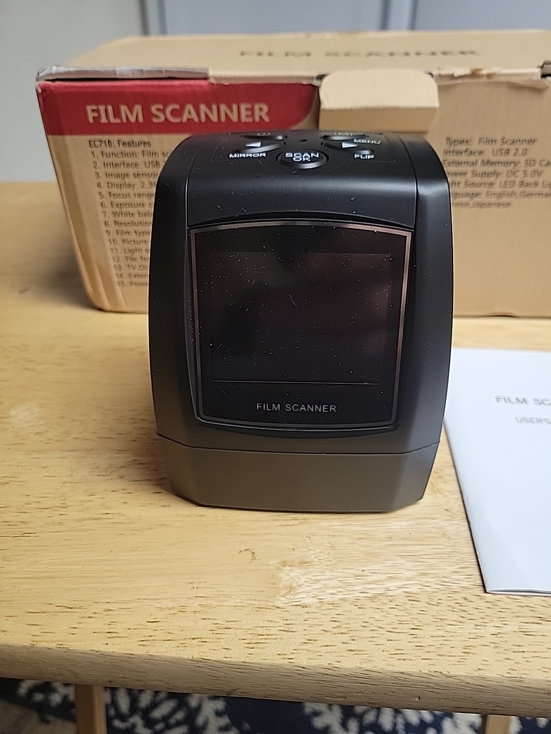 Film Scanner Ver EC 718 5.0 Mega Pixels (2592* 1944) 1800dpi & 3600dpi 35mm Film
