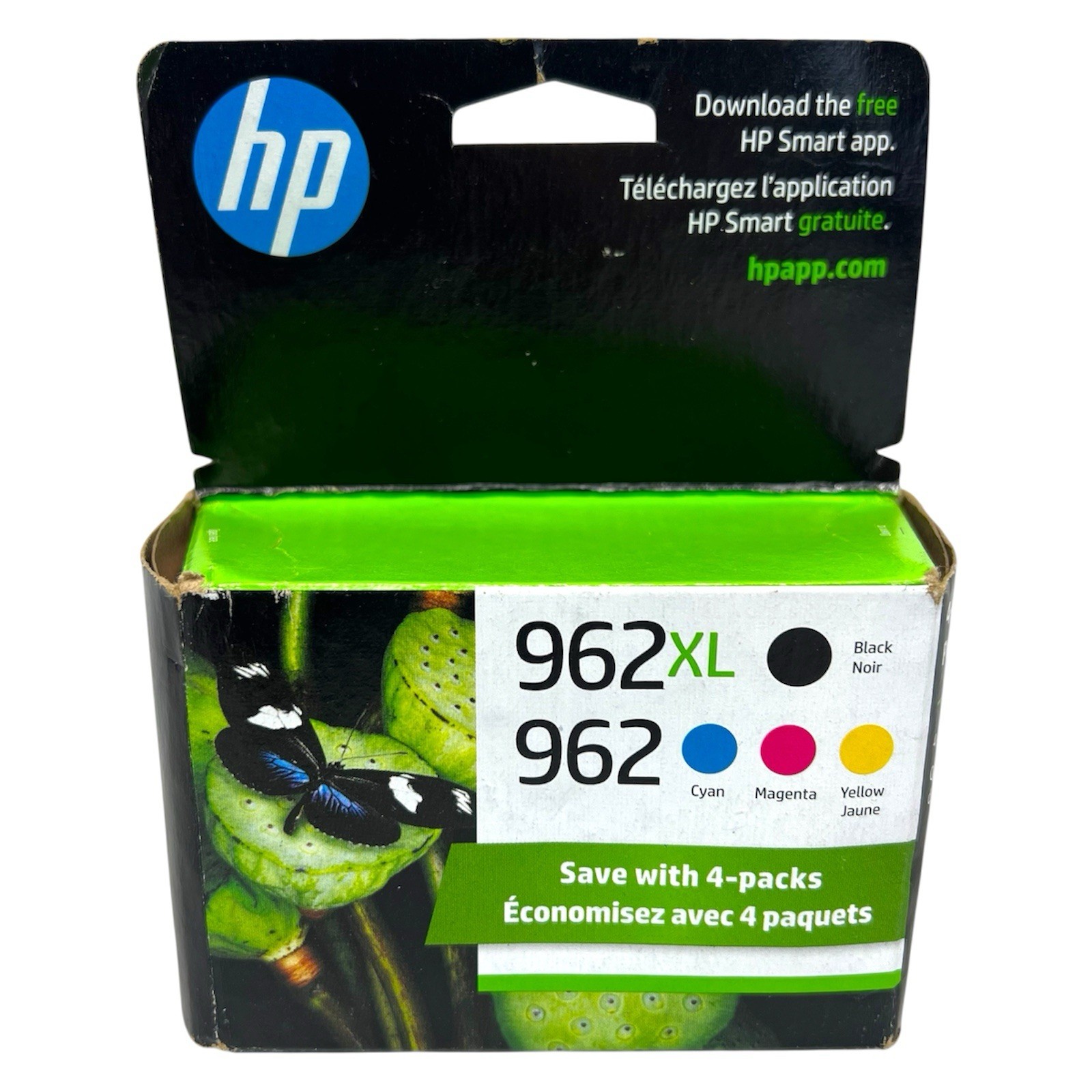 Genuine HP 962XL 962 Ink Cartridges 4 Pack Black Cyan Magenta Yellow 3JB34AN