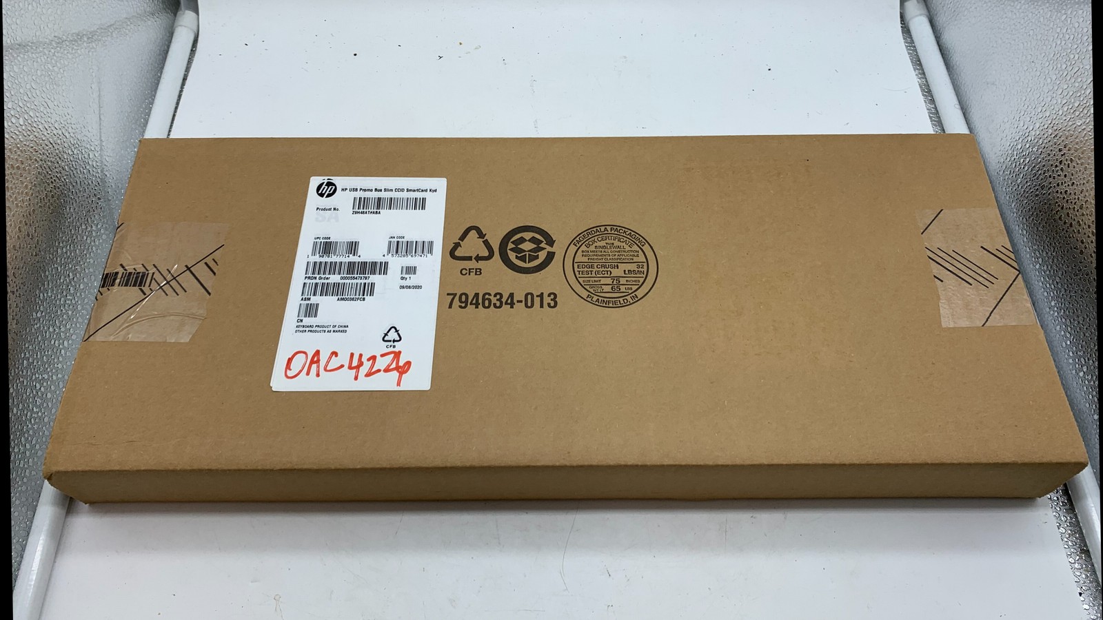 NEW SEALED HP Model Z9H48AT#ABA Slim Keyboard ~ 