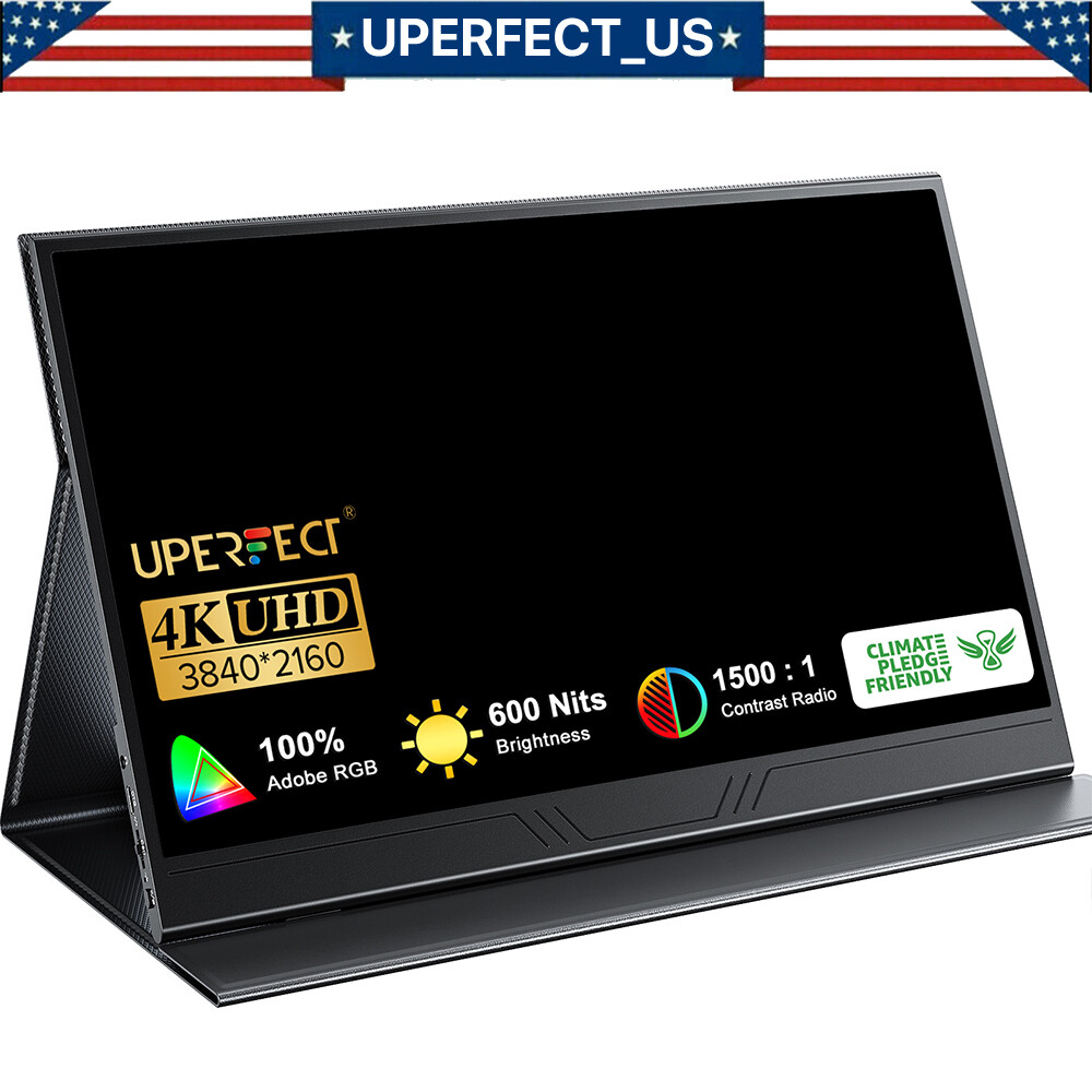 15.6" 4K Screen Portable Monitor Screen 3840*2160 HDR LCD Display for PS PC Used