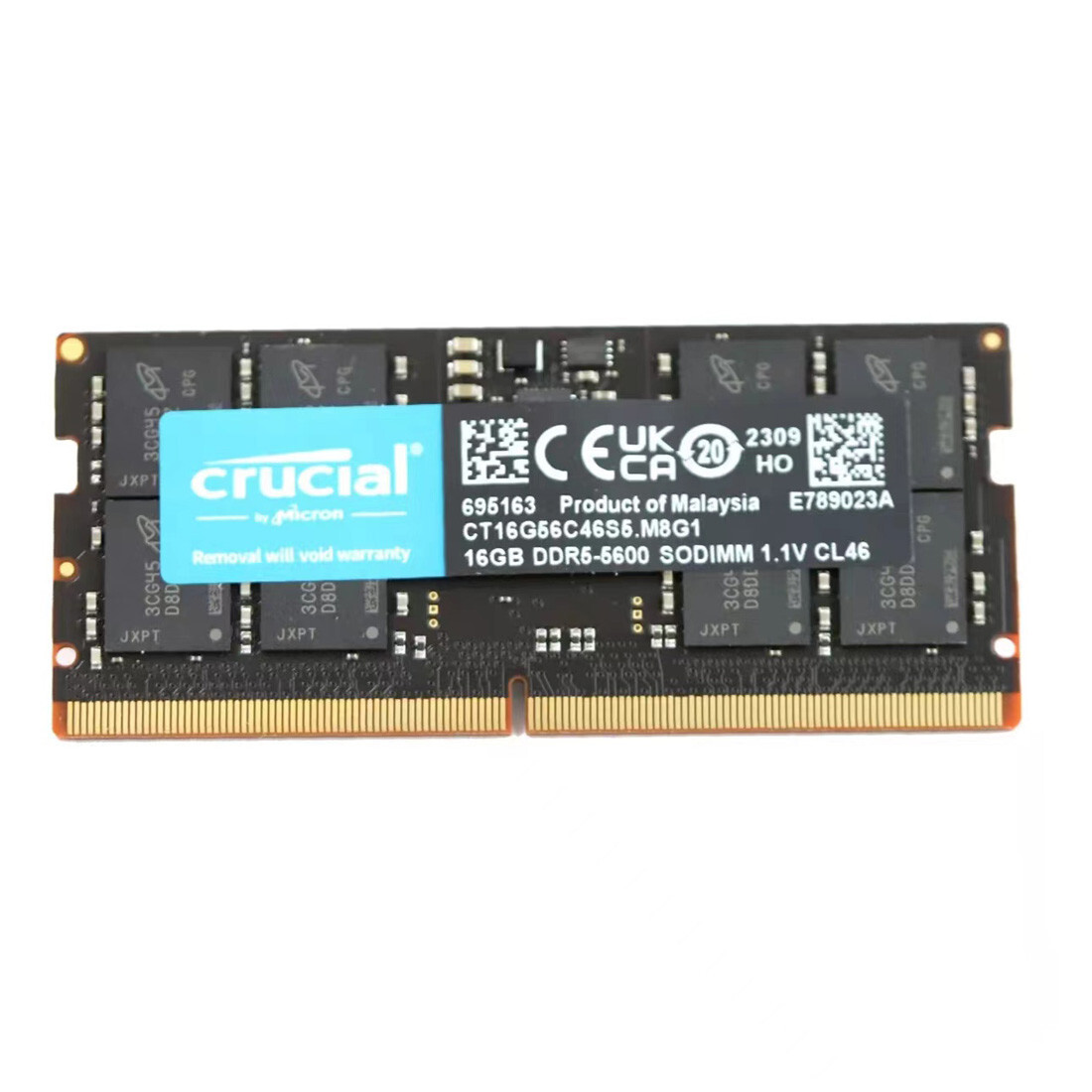 New Crucial 16GB DDR5 5600MHz PC5-38400 262-Pins SODIMM Memory Ram CT16G56C46S5