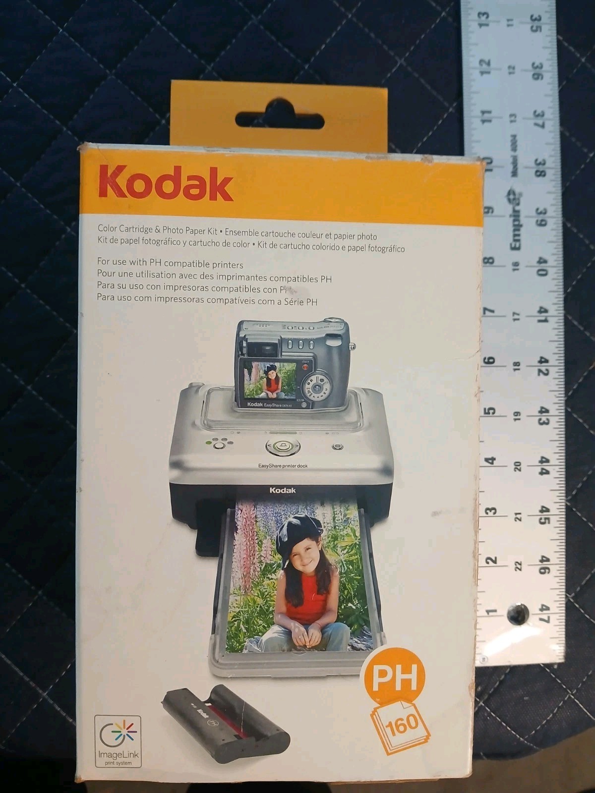 Kodak EasyShare PH-160 Ink Color Cartridge & Photo Paper Kit, 160 Prints