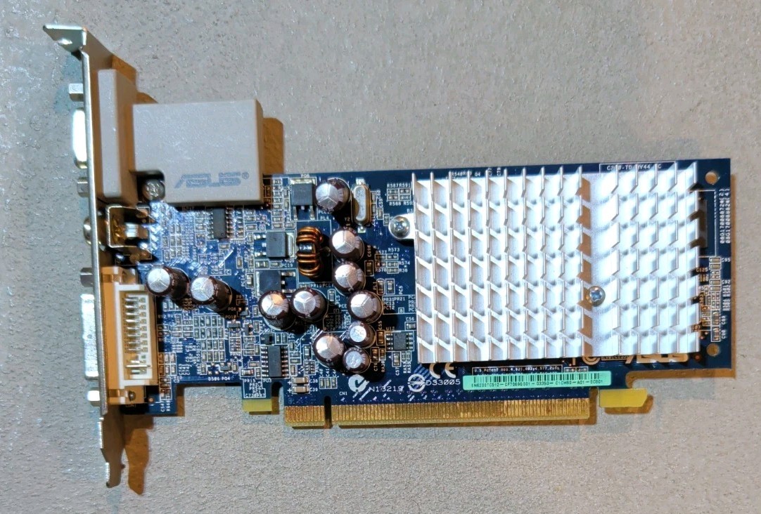 ASUS NVIDIA GeForce 6200TC (EN6200TC) 64MB/128MB AGP/PCIe Video Graphics Card —