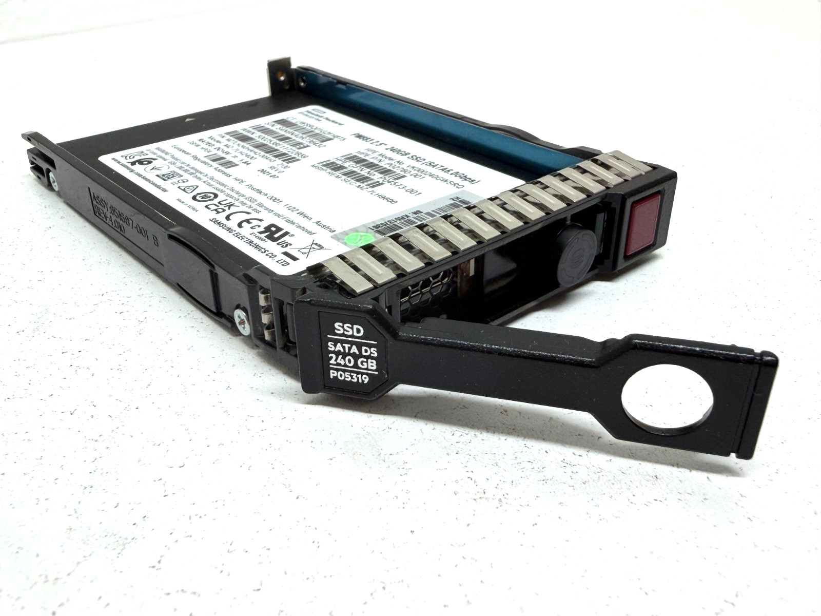 HPE Samsung PM883 240 GB 2.5" SATA 6Gb/s Enterprise SSD P02760-001 w/ Caddy