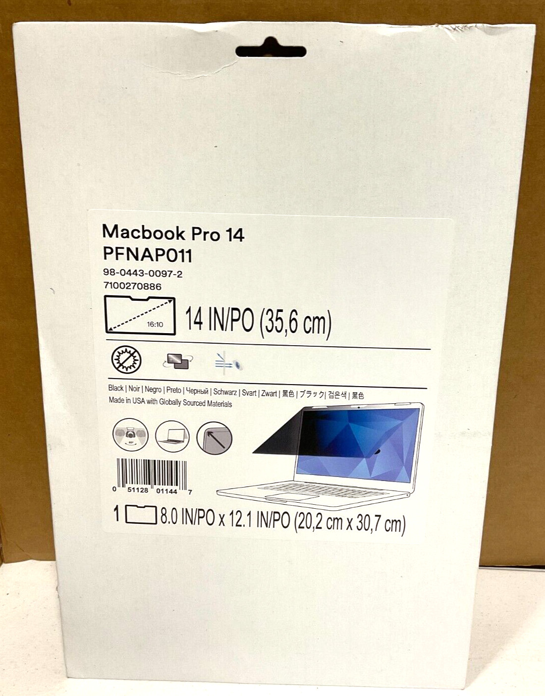 3M Notebook Privacy Filter Apple MacBook Pro 14.2 2021 PFNAP011 ✅❤️✅❤️ NEW