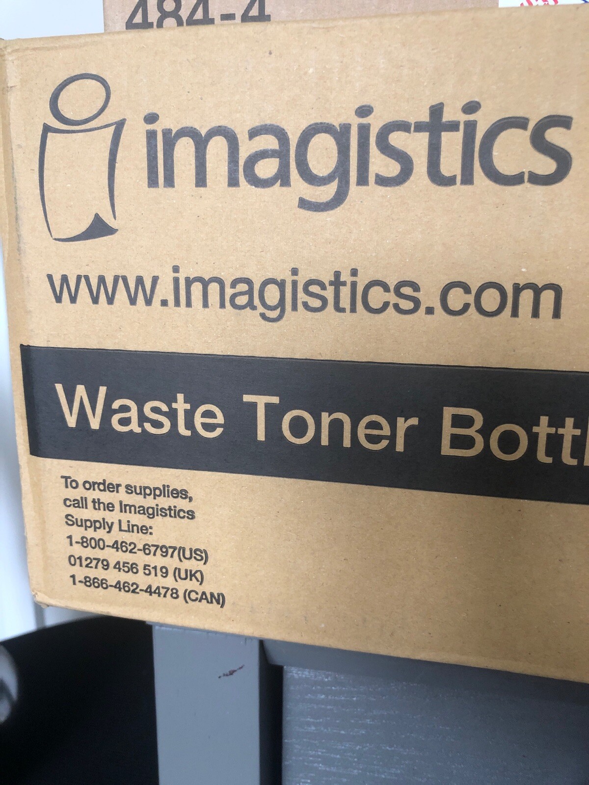 4-PACK Imagistics 670-9 Pitney Bowes Waste Toner Bottles for im8130, im6530 bg