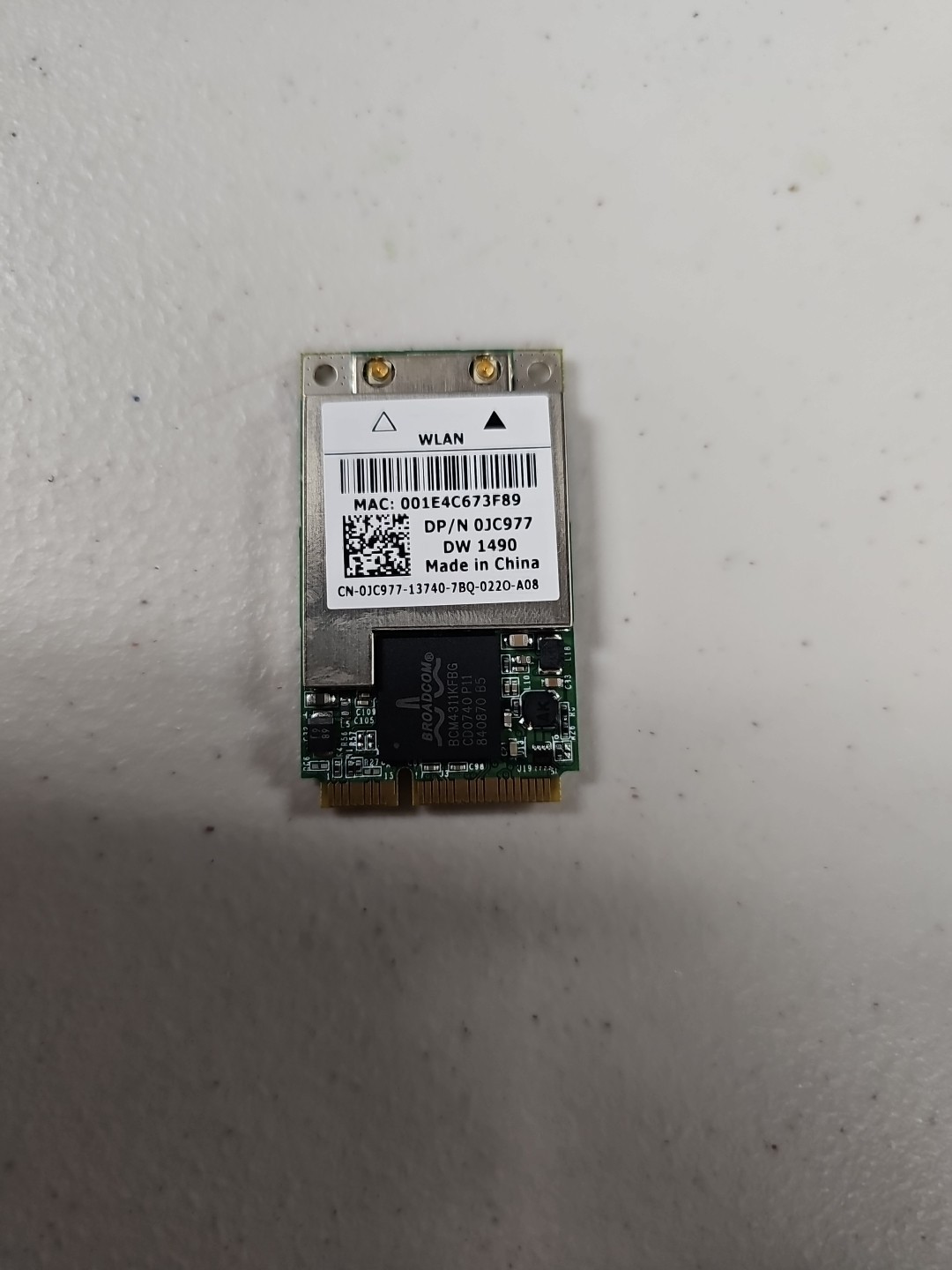 Dell Dw 1490 Wireless Card