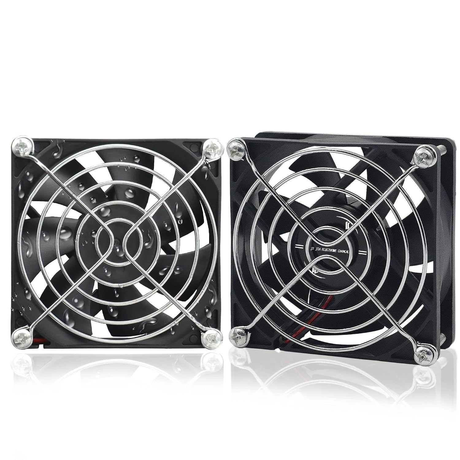 80mm IP56 Moisture-Proof Fan 2 Pack 12V DC RV Refrigerator Cooling Fans 3500RPM