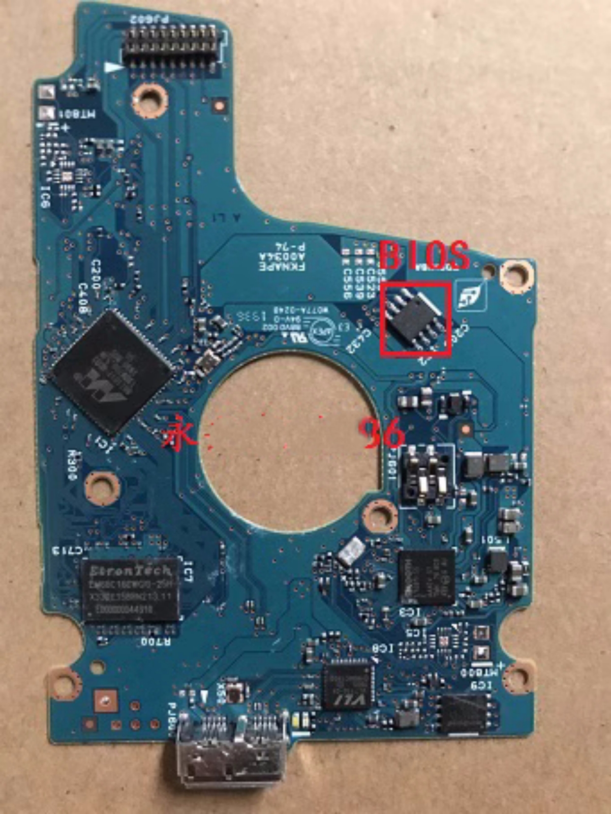 HDD PCB Logic Controller Board G0034A USB3.0 for TOSHIBA 1TB 2TB 4TB MQ04UBB400