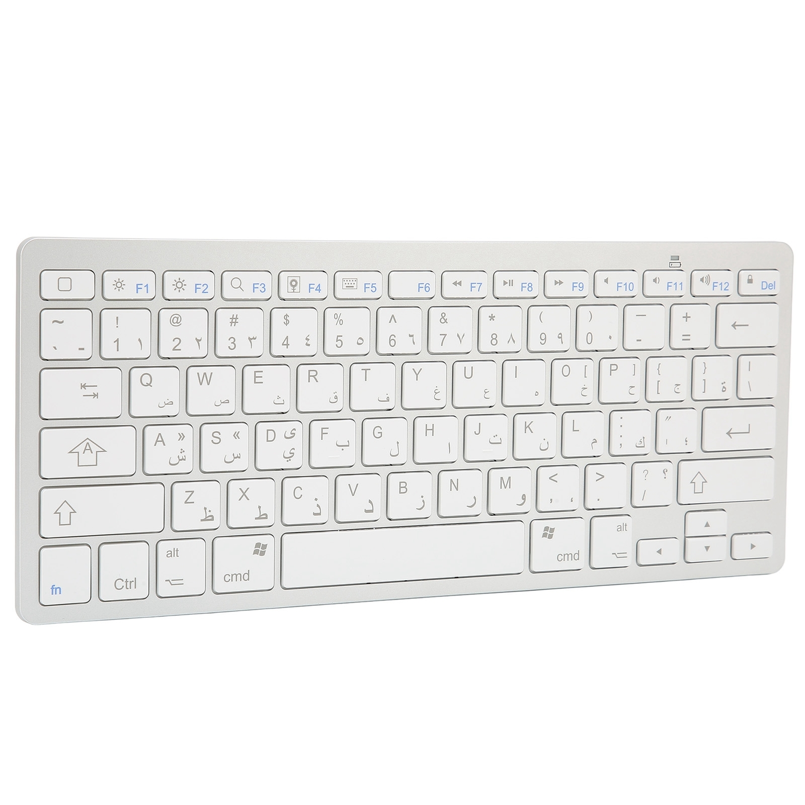 Arabic Wireless Keyboard Mini 78 Keys Ultra Thin Portable White Computer Key Fit