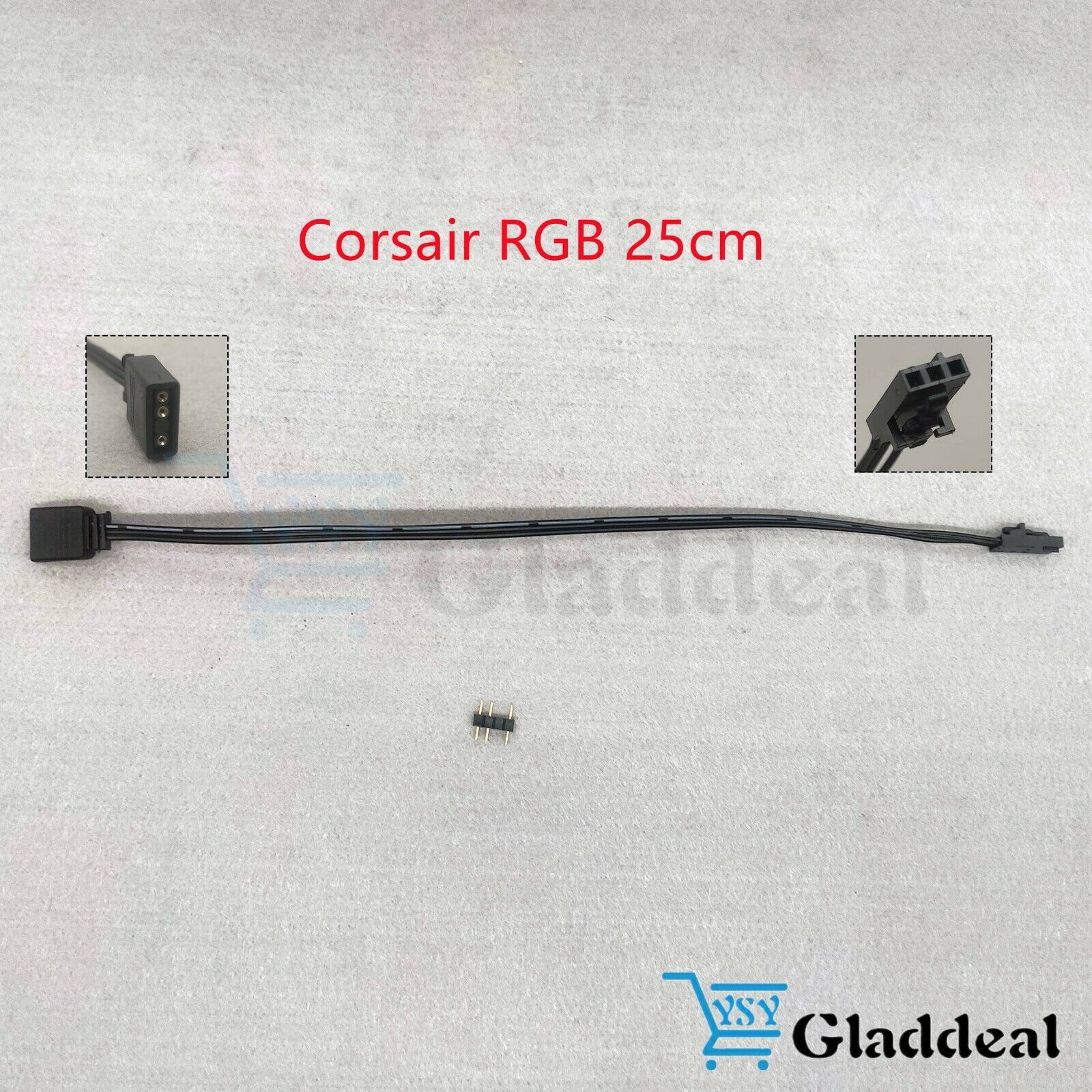 NEW For Corsair RGB to Standard ARGB 3-Pin 5V 25cm 50cm Adapter Connector