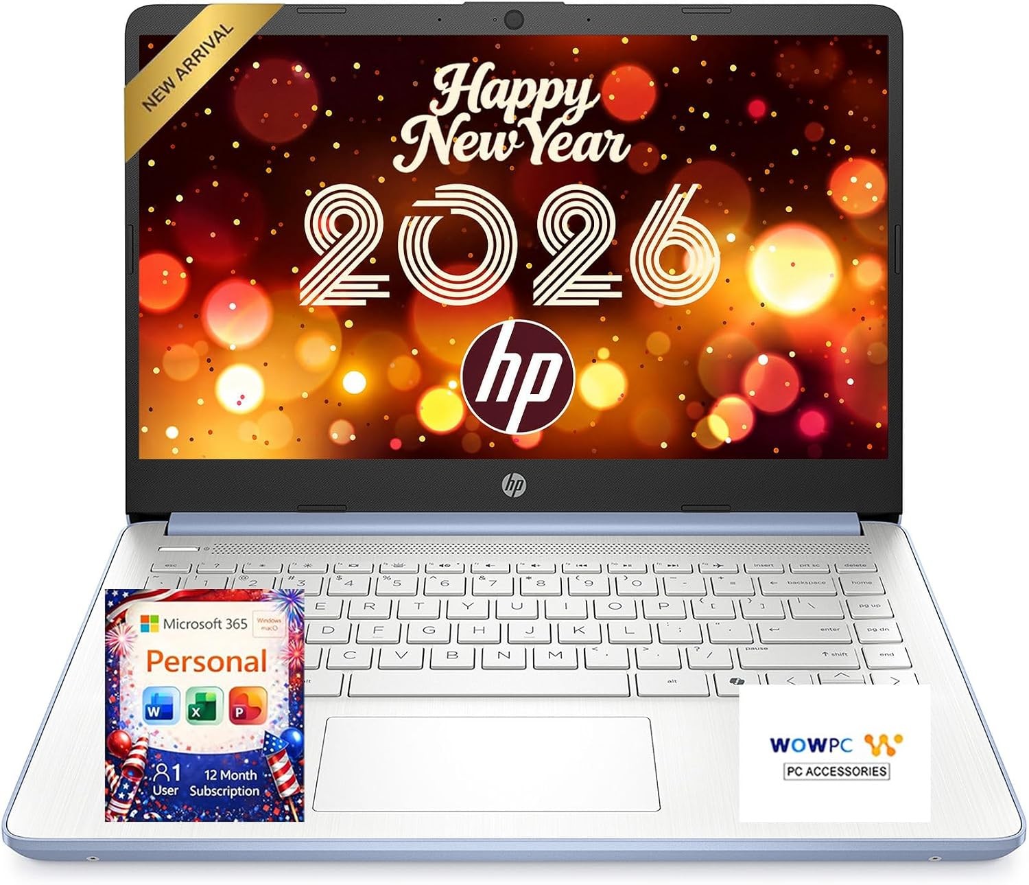 HP Everyday Slim Laptop  Microsoft Office 365 Included Intel N150 CPU 128GB SSD