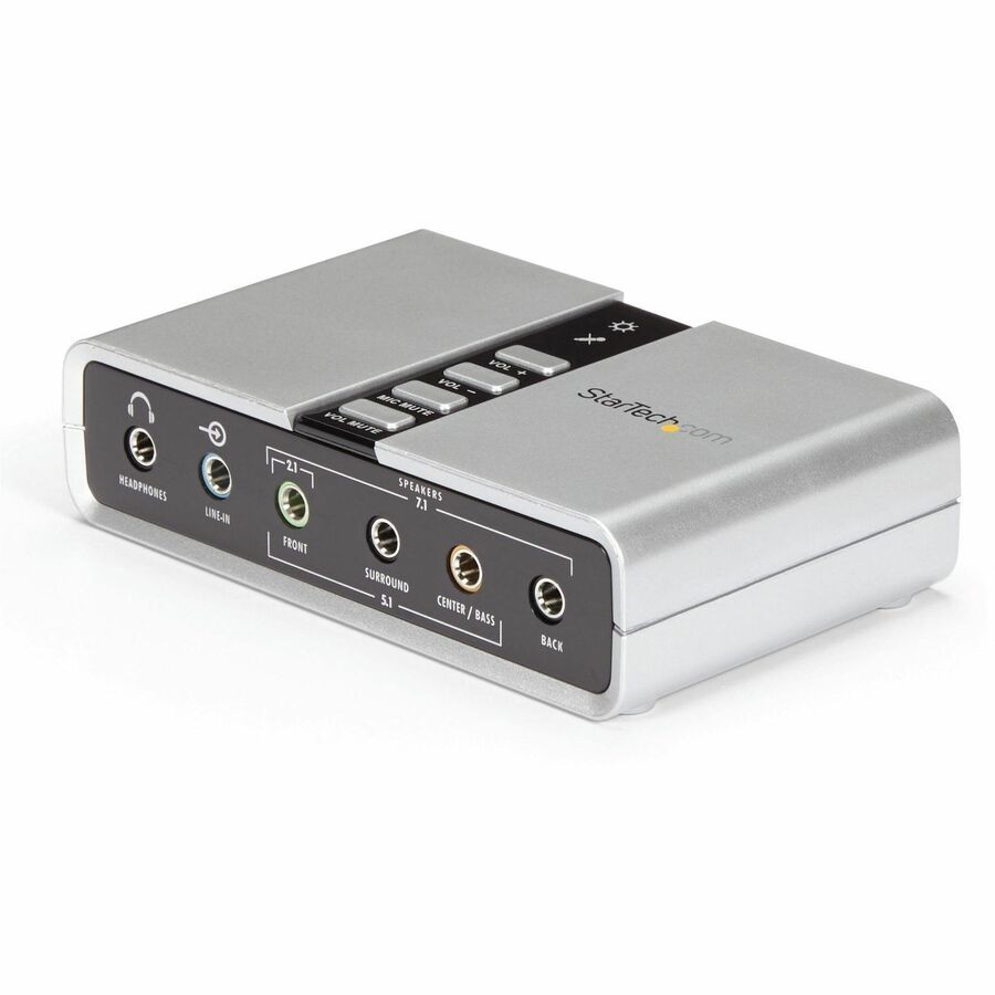 StarTech 7.1 USB Audio Adapter External Sound Card with SPDIF Digital Audio