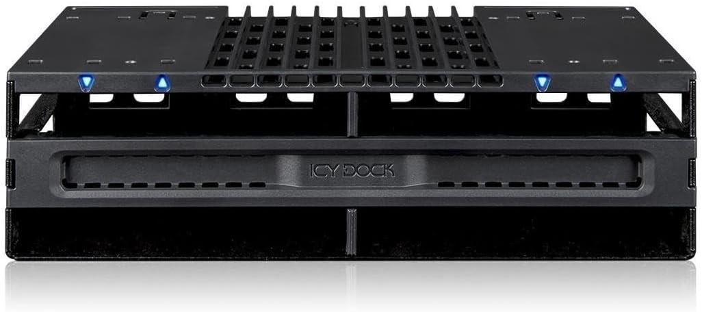 ICY DOCK 4 Bay 2.5 SAS/SATA SSD/HDD Tool Free Mobile Rack for 5.25" Bay | Flexid