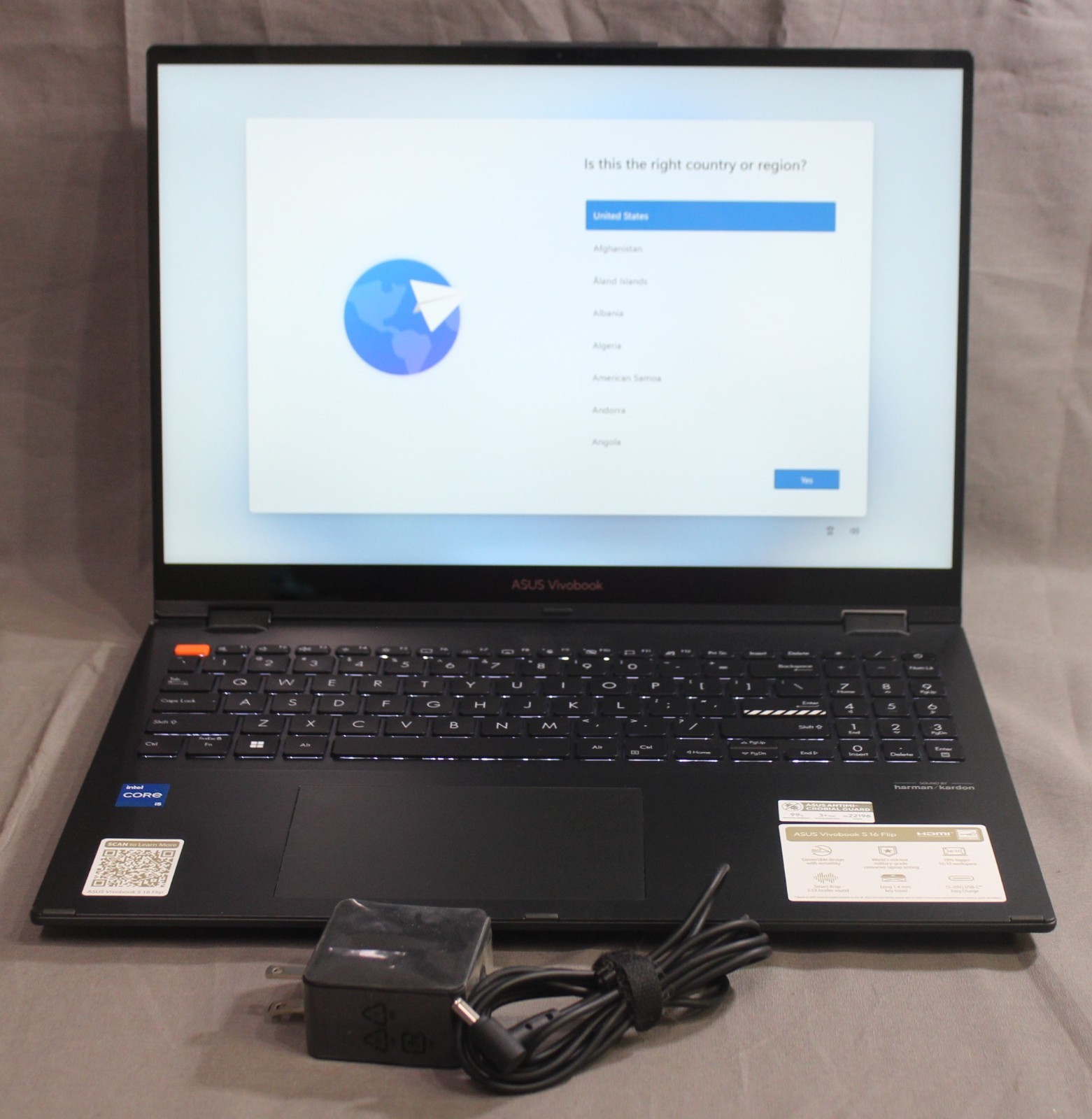 Asus Vivobook S16 Flip Laptop ~ 512GB, 8GB RAM, 2.1GHz, 13th Gen Intel Core i5