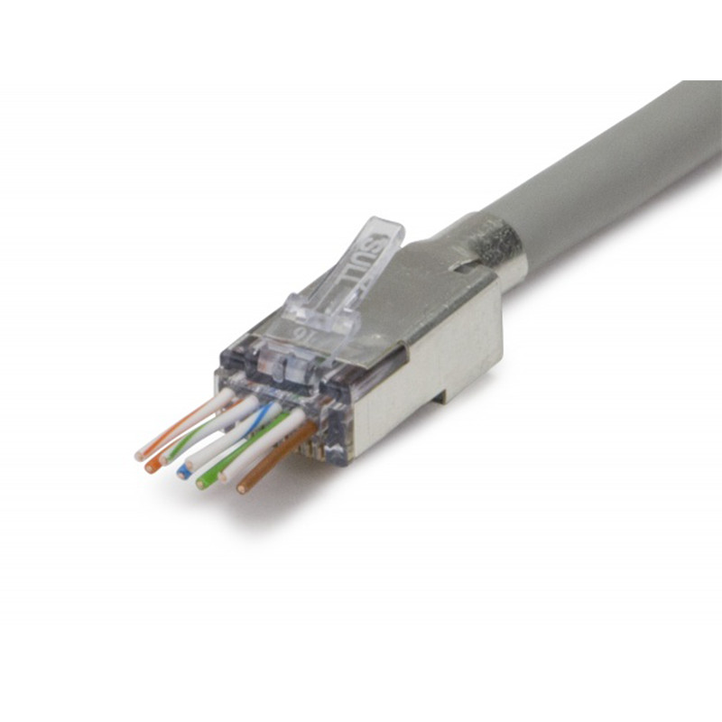 Platinum Tools 202052J External Ground ezEX®48 Shielded CAT6A Connector