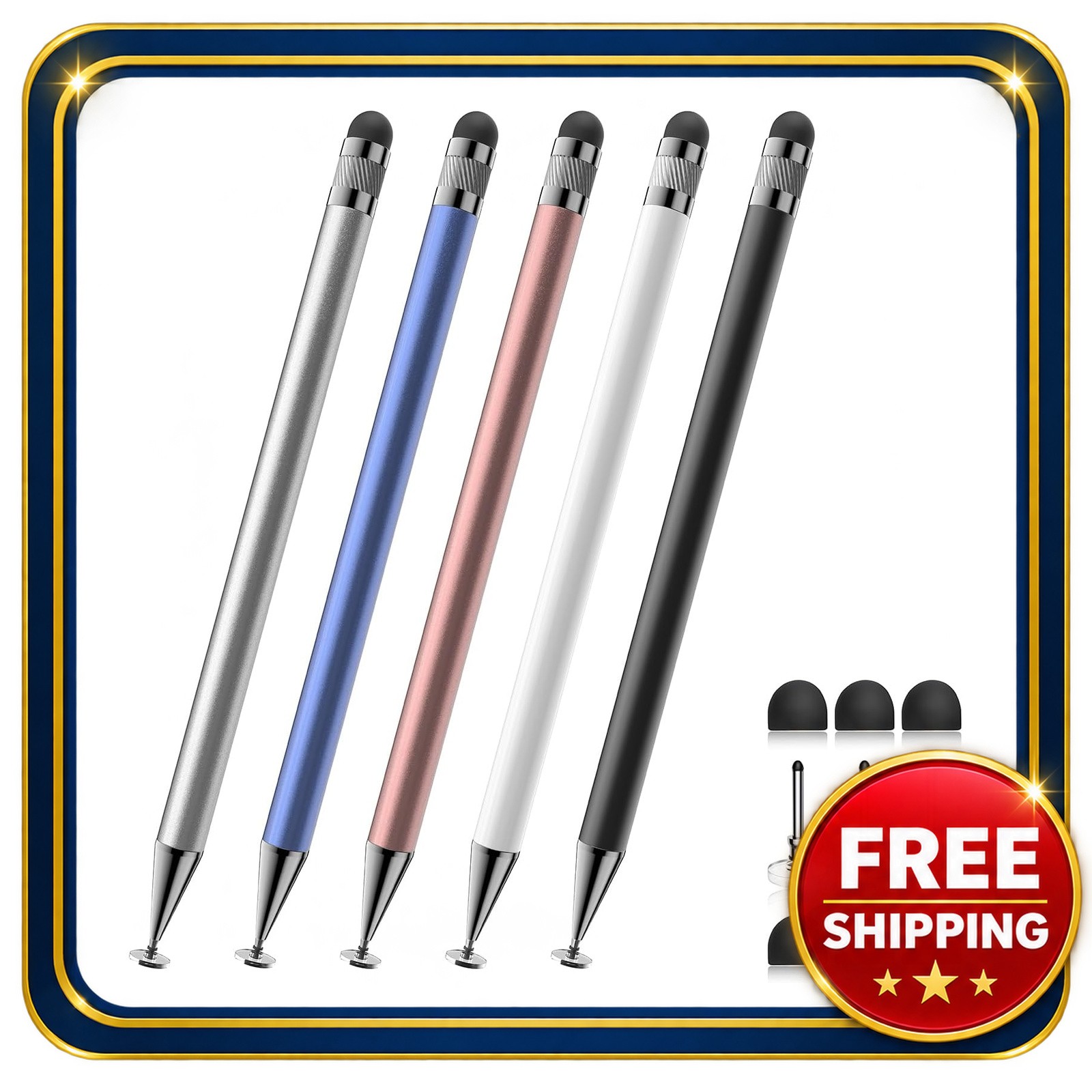 Capacitive Stylus Pen 5 Pcs for Touchscreen iPad Android Smartphones