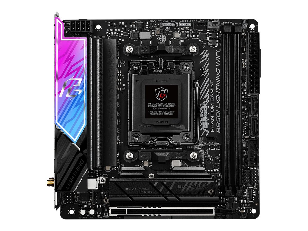 ASRock B850I Lightning WiFi B850 Am5 AMD Socket 90-MXBQR0-A0UAYZ Motherboard