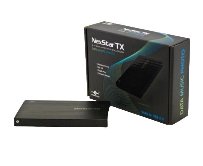 Vantec NexStar TX 2.5-Inch SATA to USB 2.0 External Hard Drive Enclosure Sealed