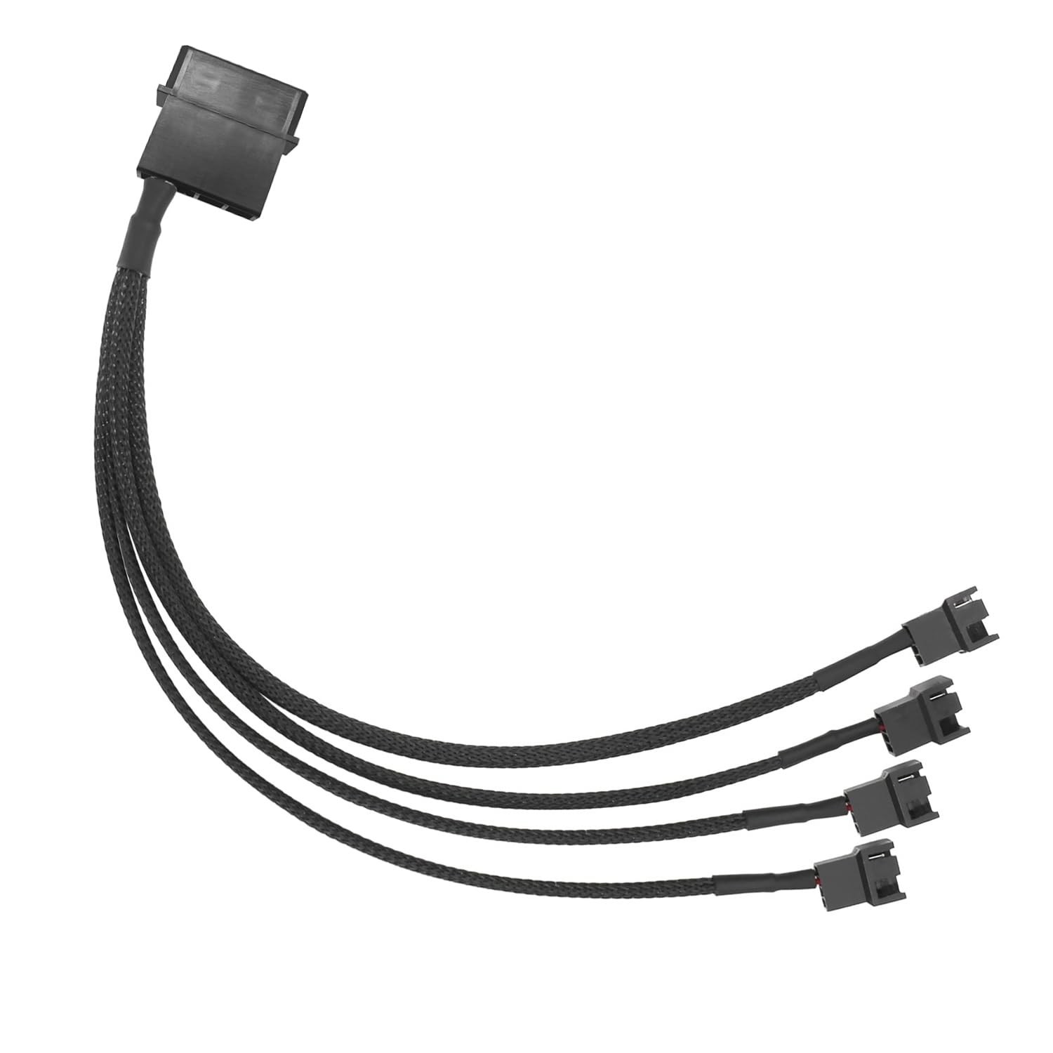 Molex to 4 Pin Fan Adapter for 3 Pin 4 Pin PC Case 12V Cooling,Fans Molex to Fan