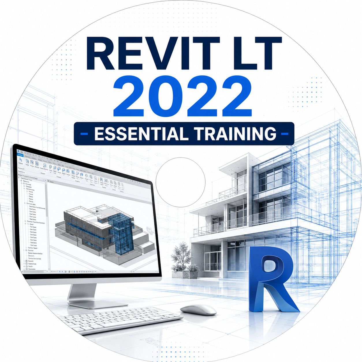 Learn Revit LT 2022 Essential Training Course DVD Disc Beginner Tutorials
