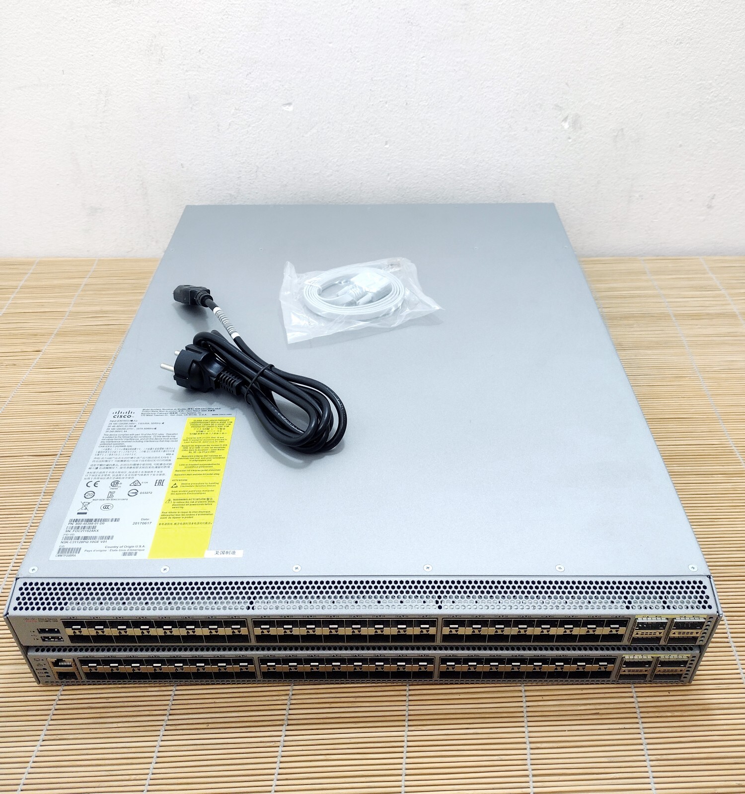 Cisco N3K-C31128PQ-10GE Nexus 31128PQ 96 SFP+ ports 8 QSFP+ N3K-LAN1K9 1xPSU PI