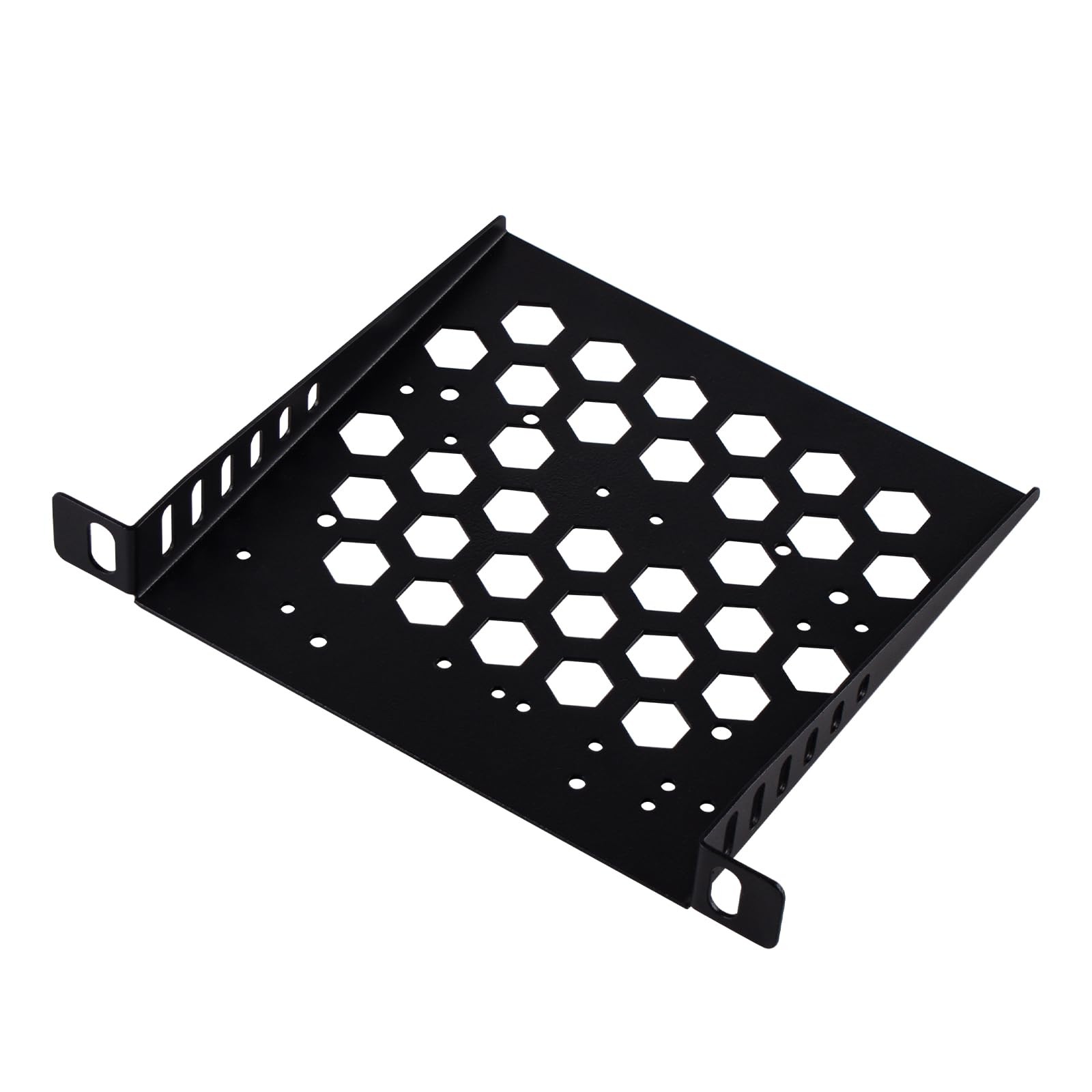 DeskPi RackMate TT 7 inch 0.5U Rack Shelf, 0.5U Server Rack Shelf Vented Rack...
