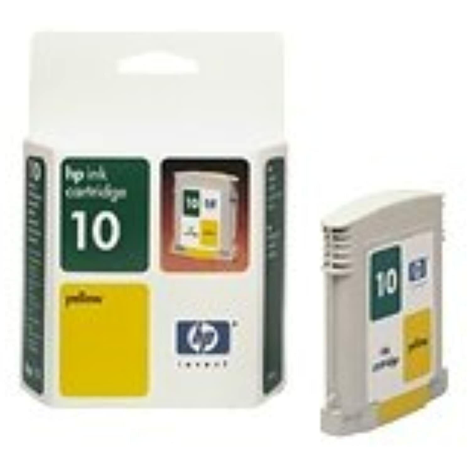 Genuine HP #10 Yellow Ink Cartridge C4842A Factory Sealed
