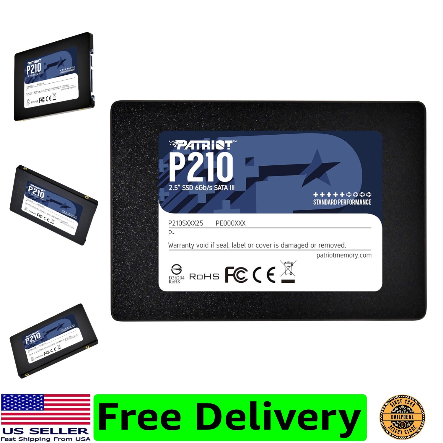 Patriot P210 128GB SATA 3 2.5 Inch SSD