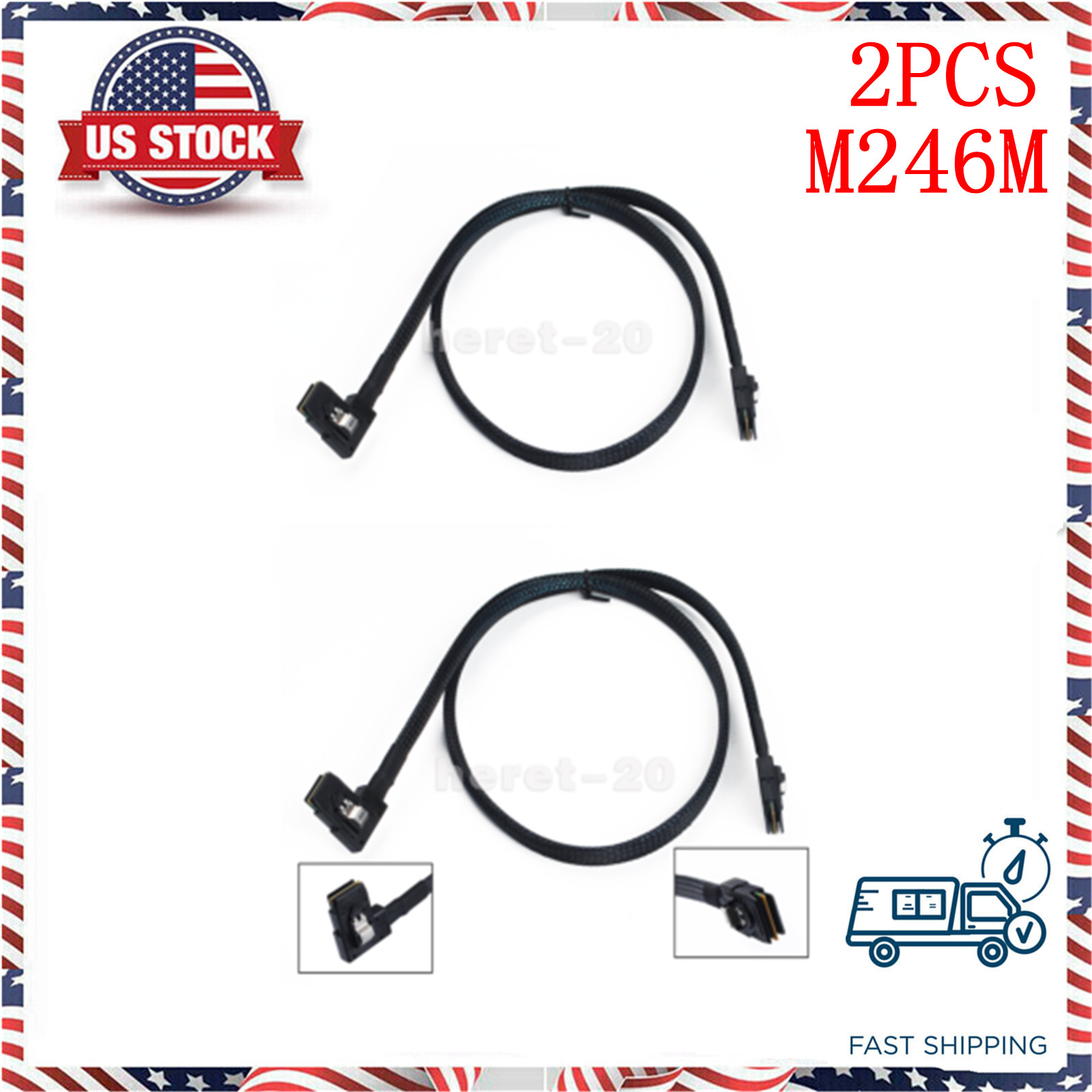 2PCS New H700 SAS-A SAS-B SATA Cable For Dell POWEREDGE R610 R710 M246M 0M246M
