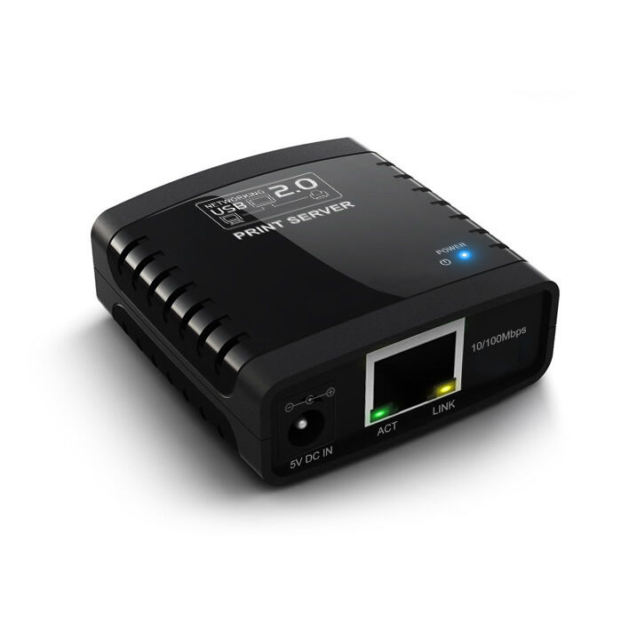 USB 2.0 LRP Print Server Share a LAN Networking USB Printer Ethernet Hub Adapter