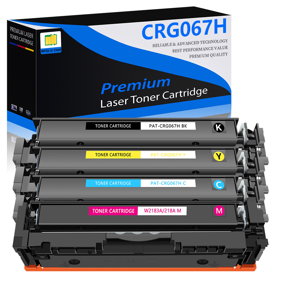 4Packs 067H 067 Toner Cartridge for Canon Color imageCLASS MF656Cdw LBP633Cdw