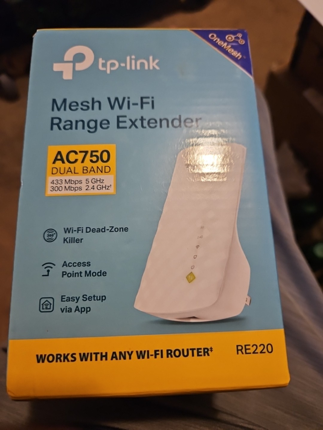 TP-LINK AC750 750Mbps WiFi Range Extender ***New Open Box*** 
