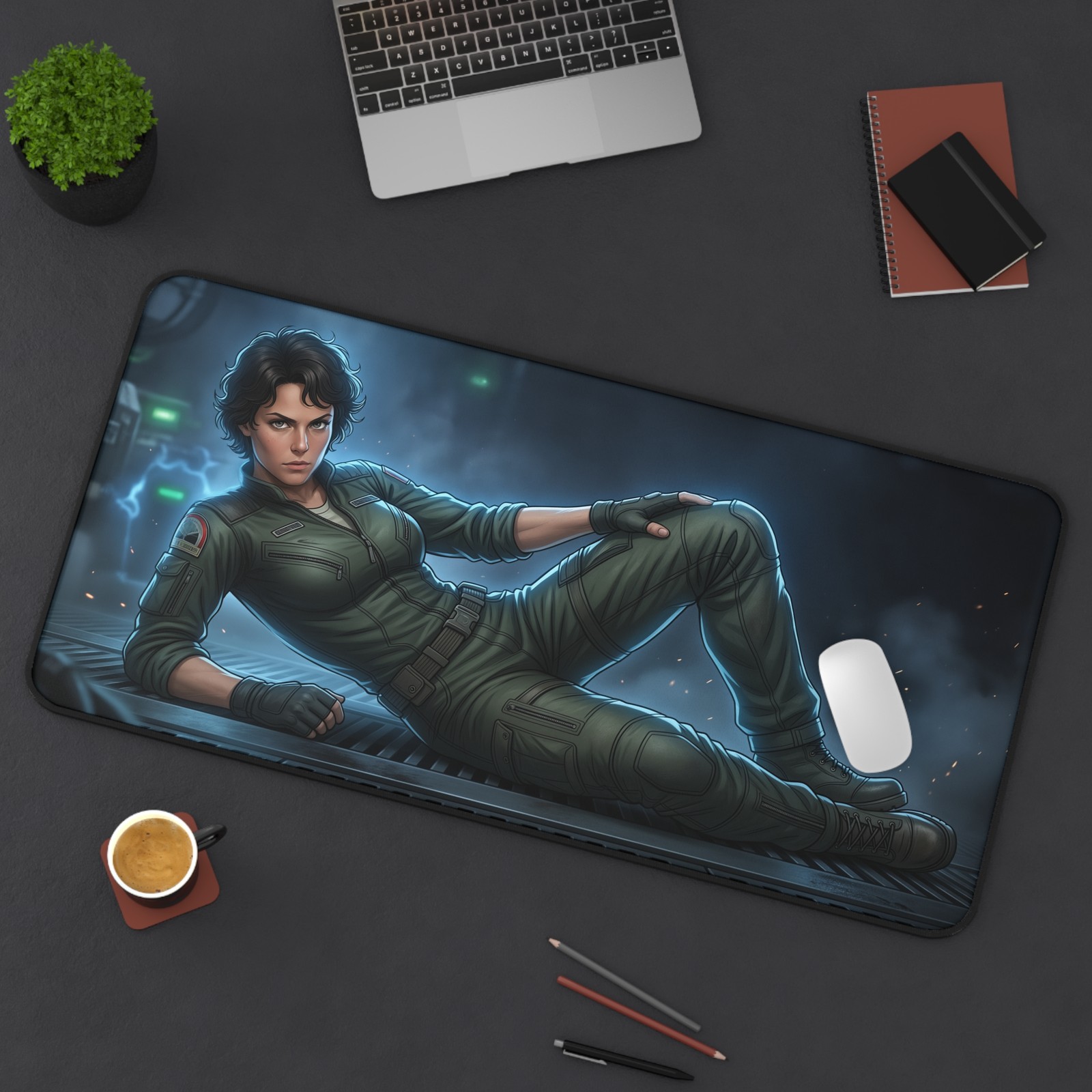 Alien Mouse Pad, Ellen Ripley Desk Mat, Gaming Mouse Pad XXL