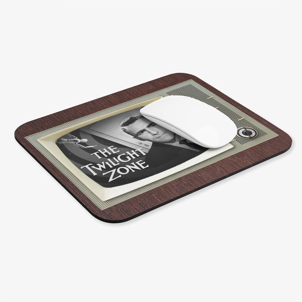 Twilight Zone TV Show Retro TV Design Mouse Pad (Rectangle)
