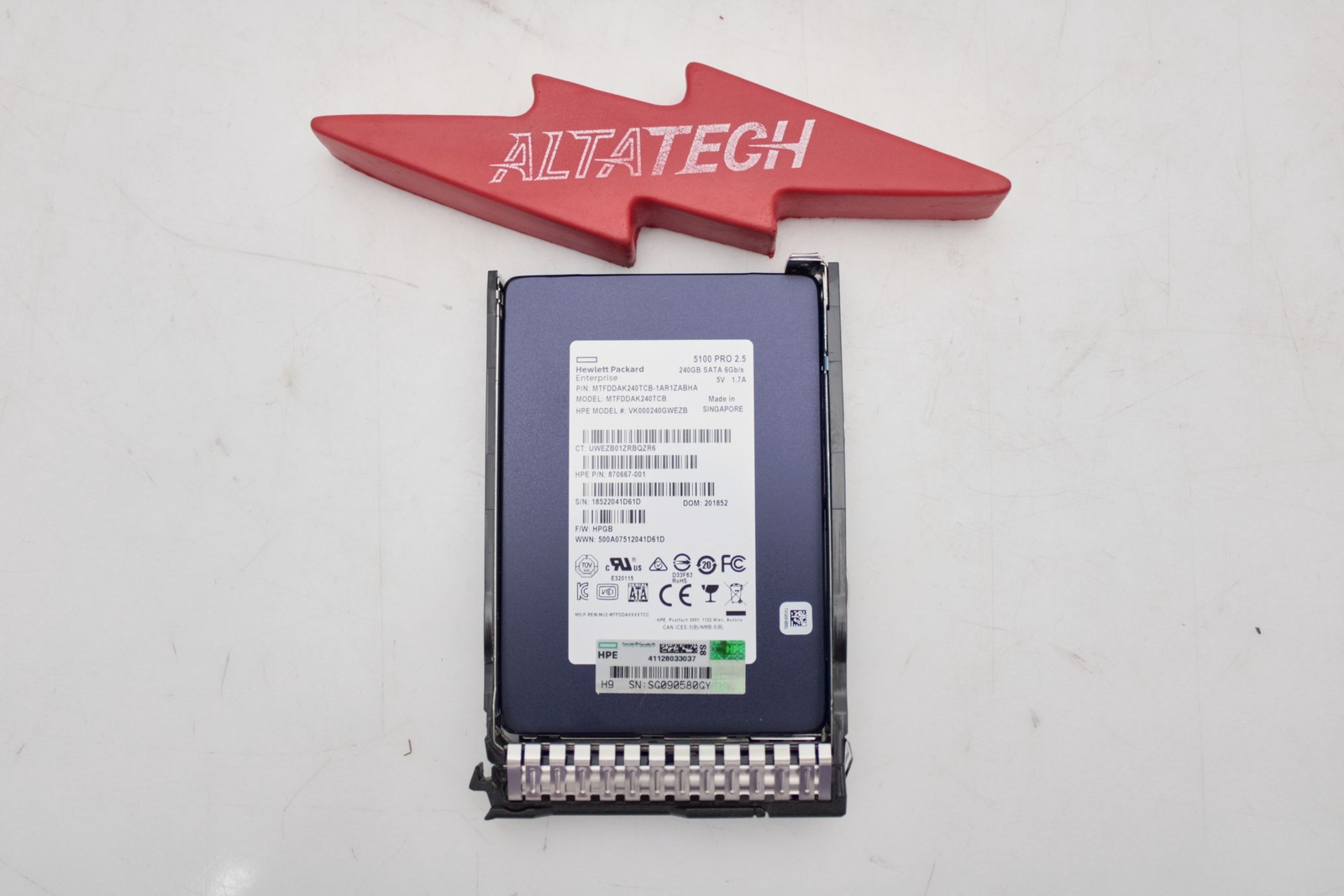 HP 875652-001 240GB 6G SFF RI SATA SC DS SSD HDD